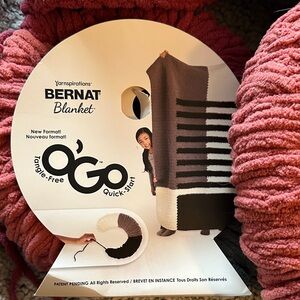 Bernat Blanket O'Go Chenille Yarn in Dusty Rose
